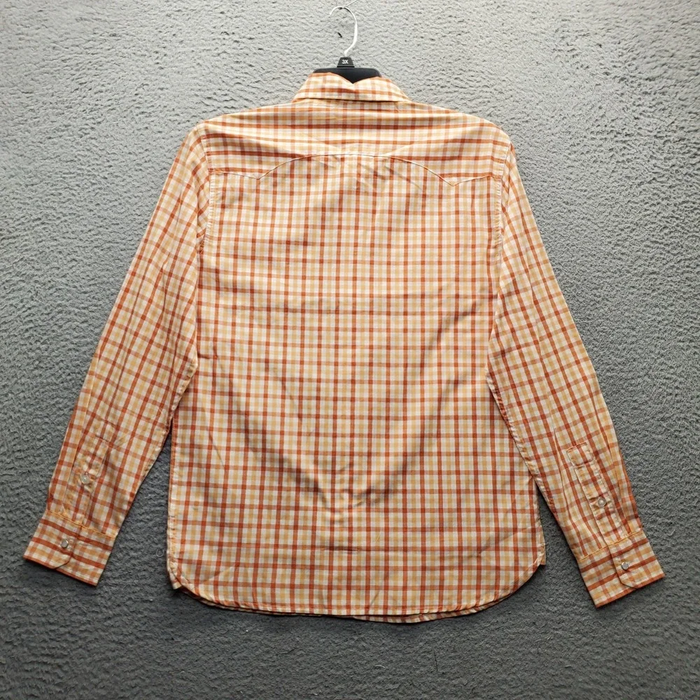 Lot of 2 Levi's Western Pearl Snap Shirt Mens Small Multi Gingham Modern Fit